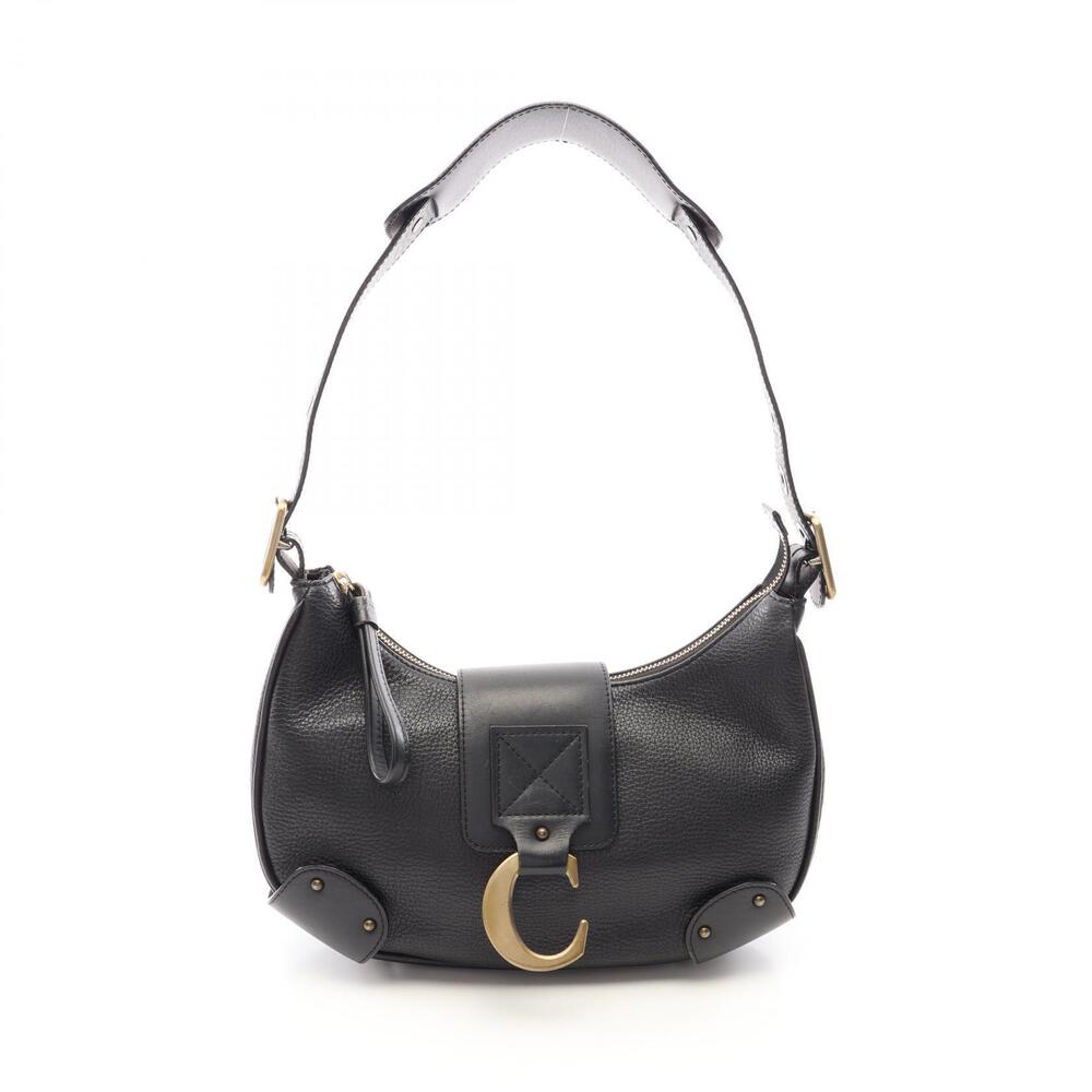Chloe Shoulder Bag Leather Black